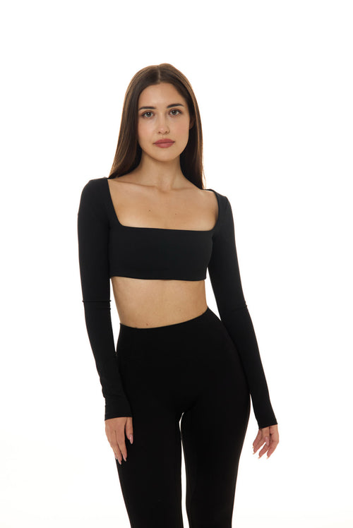 LONG SLEEVE CROPPED
